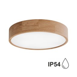 Plafonieră pentru baie CLEO 4xE27/24W/230V IP54 d. 47,5 cm stejar