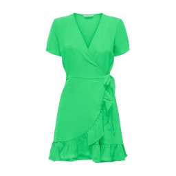 ONLY Rochie Onlnova Life S/S Marlie Wrap Dress Solid 15256777 14-0156 TCX summer green