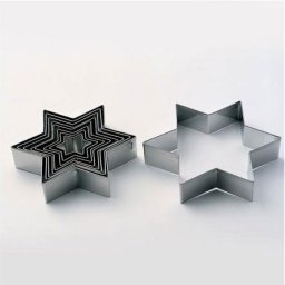 Stea - Decupatoare Inox O 3.7 - 15 x H 2 cm, Cutie 9 Buc