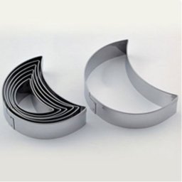 Semiluna - Decupatoare Inox O 4.2 - 8.6 x H 2 cm, Cutie 7 Buc