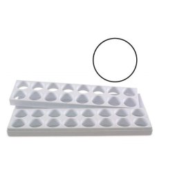 Mignon Rotund O 4.2 x H 2.5 cm - Set 2 Matrite Formare 32 Produse, Tava 40 x 20 cm