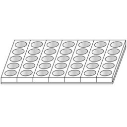 Monoportii Rotunde O 6.5 x H 4 cm - Set 7 Matrite Formare 35 Produse, Tava 60 x 40 cm