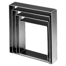 Rama Inox Patrata 26.2x26.2xH5 cm