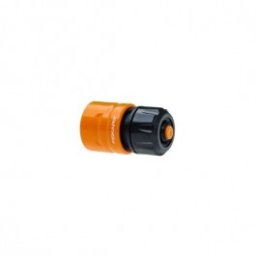 Conector furtun de gradina cu STOP Fiskars, 13-15mm (1/2"-5/8")