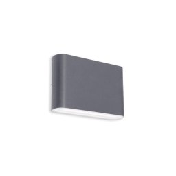 LED2 - Aplica de perete LED exterior FLAT 2xLED/3W/230V IP65 negru