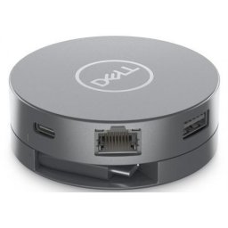 Hub Dell 6 in 1, USB, HDMI, DisplayPort, RJ45, Gri