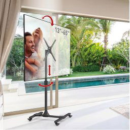 Barkan Mobil, Stand TV, 13"-65", Negru, Capacitate max 36 kg