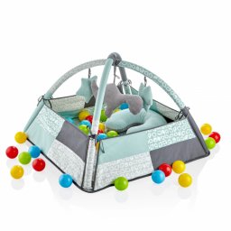 Centru de joaca cu bile BabyJem Toy Ball Play Mat Verde