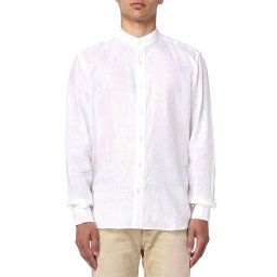 NORTH SAILS Cămaşă Upbeat Summer Shirt S/L Regular Mandarin Collar 664116 0101 white