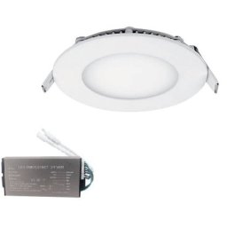 Stellar panou led rotund montaj ingropat 6W 2700K + KIT EMERGENTA 99XLED610E