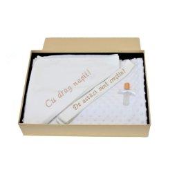 Trusou botez Essential Alb