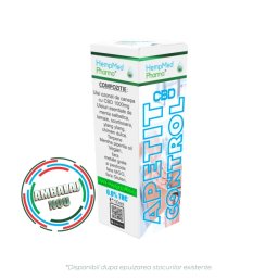Ulei de Canepa Ozonat CBD 1000mg, Apetite Control, HempMedPharma, 10ml