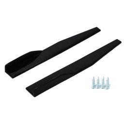 Set 2 buc Ornamente Prelungiri Praguri Laterale Tuning, Lungime 75cm, Culoare Negru Lucios