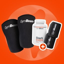GymBeam Bandaj din neopren pentru genunchi Conquer S