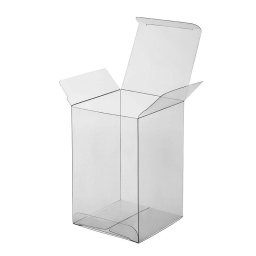 Cutii Plastic Transparent, 16.2 x 13.1 x H 20.6 cm, Set 20 Buc