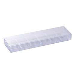 Cutii Praline plastic transp.12 cavit. 22x6,5 cm-25buc