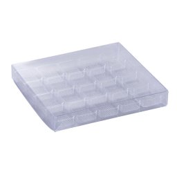Cutii Praline plastic transp.20 cavit. 16x15 cm-25buc
