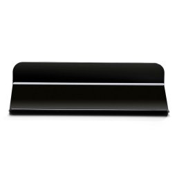 Baze Dreptunghi Servire Monoportii, Plastic Reciclabil Negru, 6x14 cm, Set 100 Buc