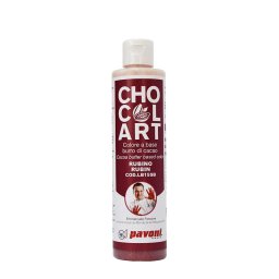 Colorant Alimentar Rubiniu cu Unt de Cacao, Chocolart, Pavoni, 200 g