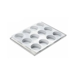 Forma Silicon Inghetata Discotto, 2 forme silicon x 6 cav. O 7.65 x H 2.5 cm, 114 ml (BISC02-SF120)