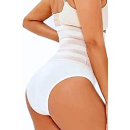 Chilot modelator PureShape, talie inalta, efect de aplatizare abdomen, White