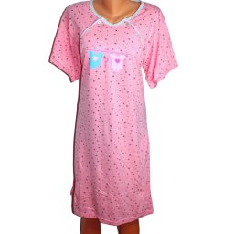 Camasa de alaptare, He or She, maneca scurta, Pink