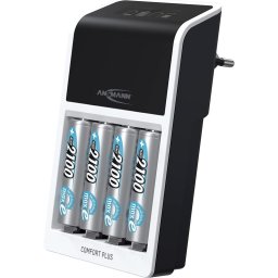 Incarcator de retea Ansmann Comfort Plus + 4x AA 2100mAh, charger (incl. 4x AA 2100 mAh batteries)