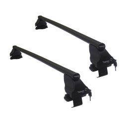 Set bare transversale portbagaj din otel marca Twinny Load TL S43, kit complet cu bare, suporti si antifurt cu cheie, Audi A4 Sedan B7 2004-2008 4 Usi Ford Focus 3, 2011-2018, Toyota Urban Cruiser 2009- Mpv AutoDrive ProParts