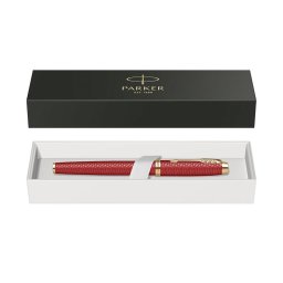 Roller Parker IM Royal Premium rosu cu accesorii aurii