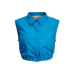 JJXX Cămaşă Jxroe Mission Sl Cropped Shirt 12234997 17-4245 TCX ibiza blue