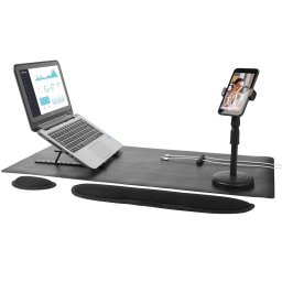 Set de birou 6 in 1 Intempo EE6800BLKSTKEU7, Plastic, Accesorii, Negru
