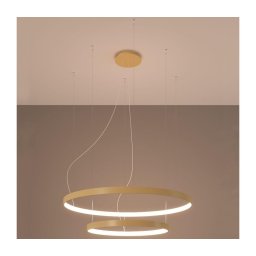 Lustră LED pe cablu RIO LED/80W/230V CRI90 3000K auriu Thoro TH.214