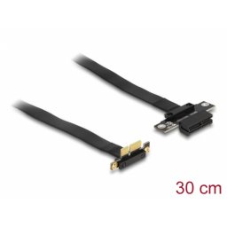 Riser Card PCI Express x1 la x1 90 grade 30cm, Delock 88023