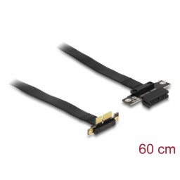 Riser Card PCI Express x1 la x1 90 grade 60cm, Delock 88024