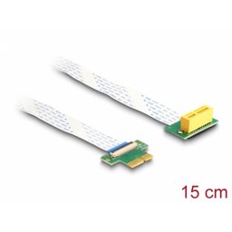 Riser Card PCI Express x1 la x1 90 grade FPC 15cm, Delock 88021