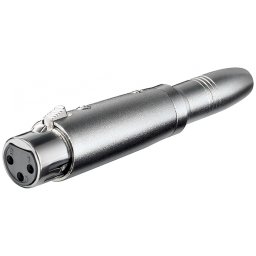 Conector XLR 3 pini la jack 6.35mm mono M-M, Goobay G27453