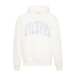Multiply Apparel Bluză de molton albastru deschis / alb