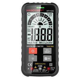 Aparat de masura digital Habotest HT112A, Multimetru, True RMS, NCV, Afisaj LCD, Negru