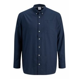Jack & Jones Plus Cămașă 'Oxford' bleumarin