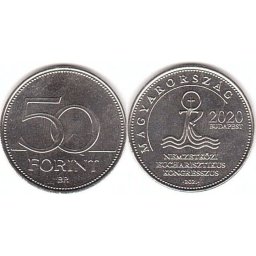 Ungaria 2021 - 50 forint, Congres Eucharistic - necirculata
