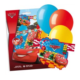 Ghirlanda carton Cars si baloane 15 x 240 cm