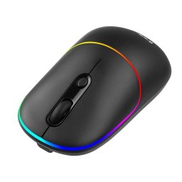 Mouse RATERO BLACK RF 2.4 Ghz, Wireless, baterie încorporată,1600 DPI