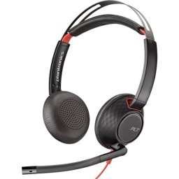Casti cu microfon Poly Blackwire C5220 USB-C, Negru