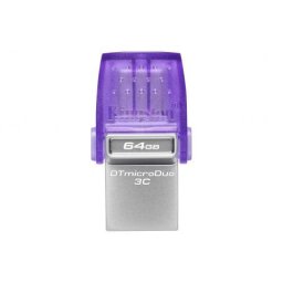 Memorie USB Kingston DataTraveler microDuo 3C, 128 GB, USB-C/USB, Purple