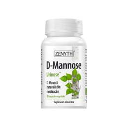D-Mannose, 30 capsule vegetale, Zenyth Pharmaceuticals