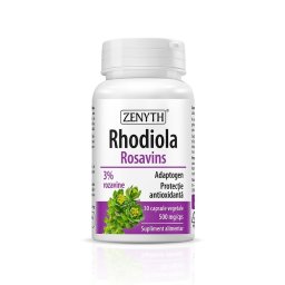 Rhodiola Rosavins 500mg, 30 capsule vegetale, Zenyth Pharmaceuticals