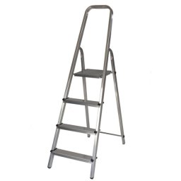 Scara aluminiu, Master, 3 trepte, platforma, max 125 kg, 1.5 m