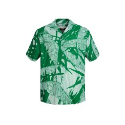 JACK & JONES Cămaşă Jcoenergy Reggie Resort Shirt Ss 12234520 19-6026 TCX verdant green