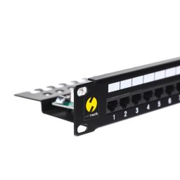 Netrack patchpanel 19'' 24 ports cat. 5e UTP LSA, with shelf