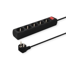 Prelungitor Power strip with anti-surge protection 5 outlets with ground wire, 3m Savio LZ-02